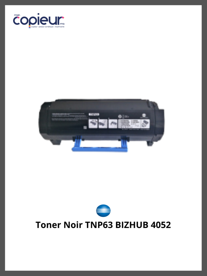 Toner Noir TNP63 BIZHUB 4052 – Image 2