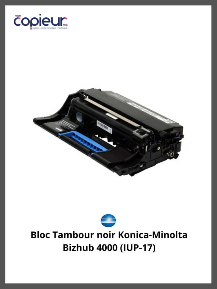 Bloc Tambour noir Konica-Minolta Bizhub 4000 (IUP-17) – Image 2