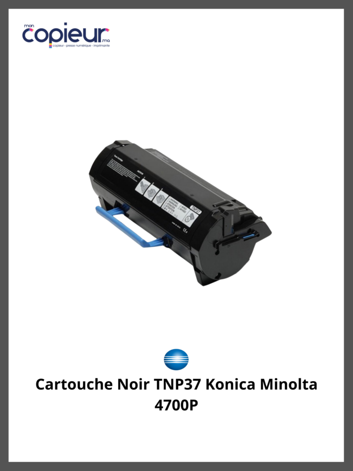 Cartouche Noir TNP37 Konica Minolta 4700P – Image 2