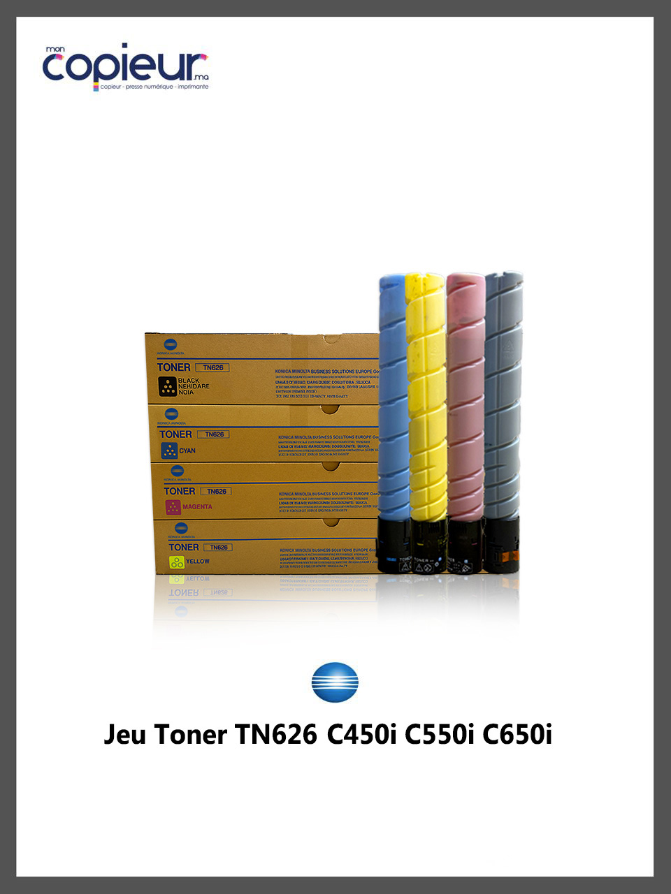 TN626-1.jpg Jeu de Toner TN626 Pour C450i C550i C650i – Image 1