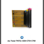 Jeu de Toner TN711 Pour Bizhub C754 C654